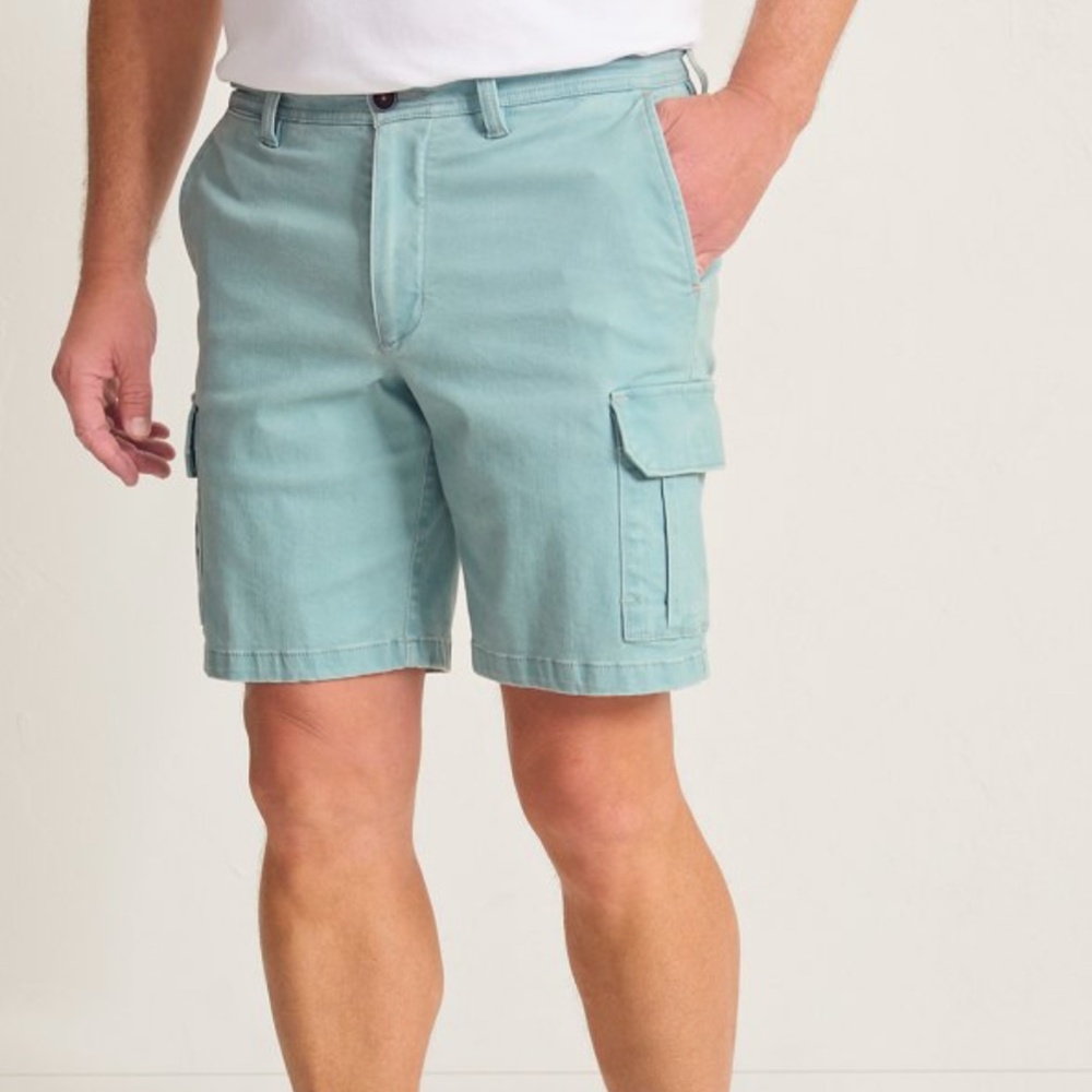 Boracay® Chino 9-Inch Shorts - Dark Alpine (light Green Blue)